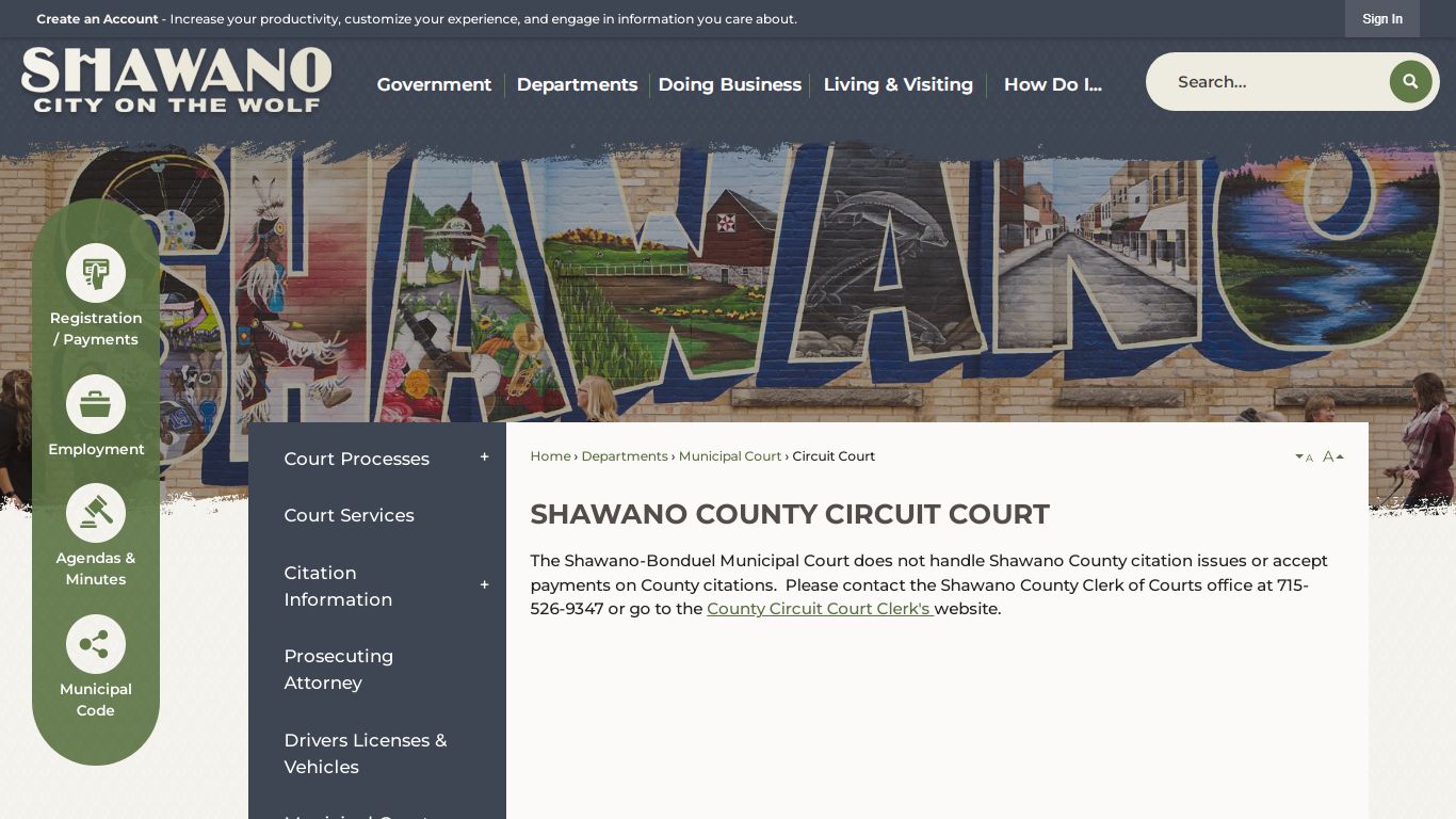 Shawano County Circuit Court | Shawano, WI - Official Website